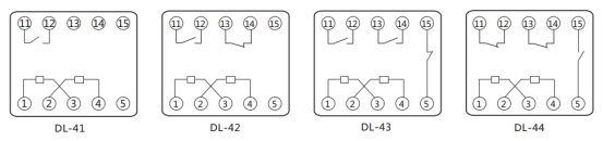 DL-42繼電器內部端子外引接線圖