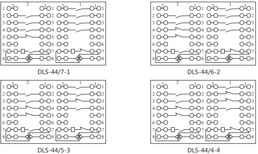 DLS-43/6-4雙位置繼電器內部連接線圖片3